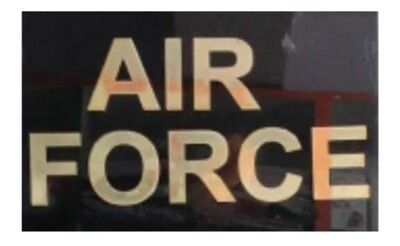 Metal sticker IAF