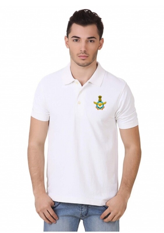 T SHIRT IAF collar (White)
