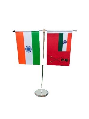 T stand with flags( Army flag combination)