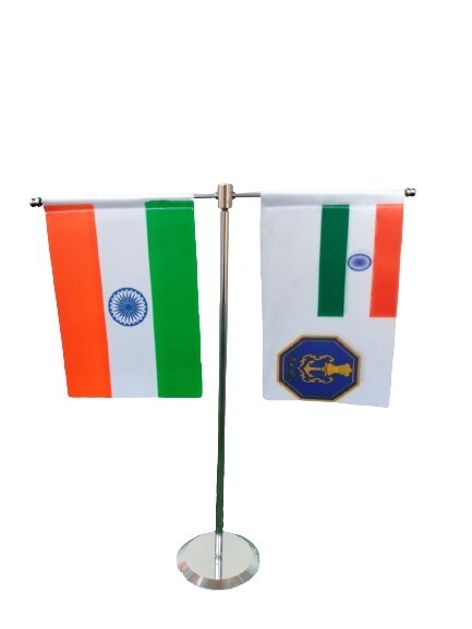 T stand with flags (Airforce flag combination)