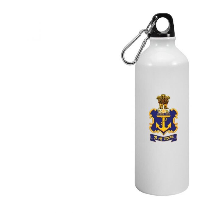 Sports Water Bottle With Navy Logo 750ML