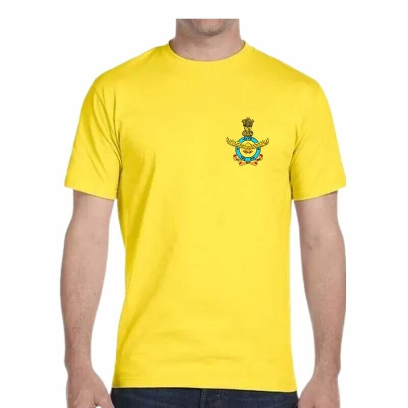 T SHIRT IAF Round Neck (Golden Orange)