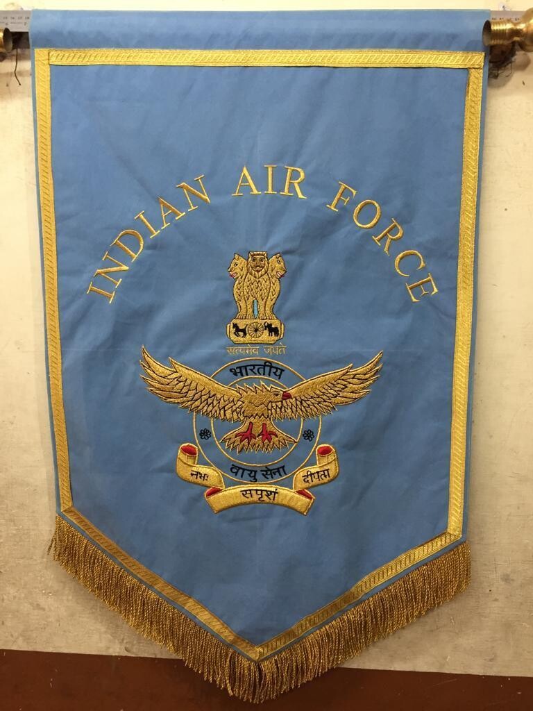 Indian Airforce Velvette Banner 2x4 Ft