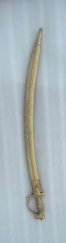 Decorative Sword Golden Upholstery With Beads