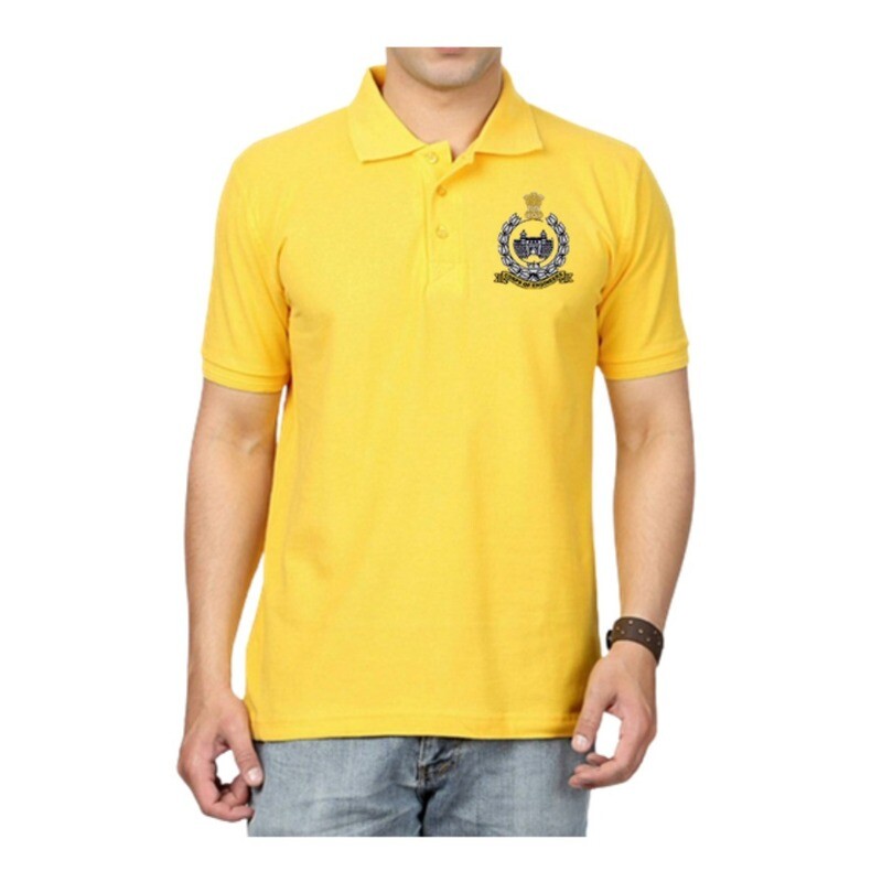 T SHIRT (Dry fit) MEG collar (Golden orange)