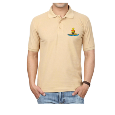 T SHIRT (Dry fit) Artillery (Beige) collar