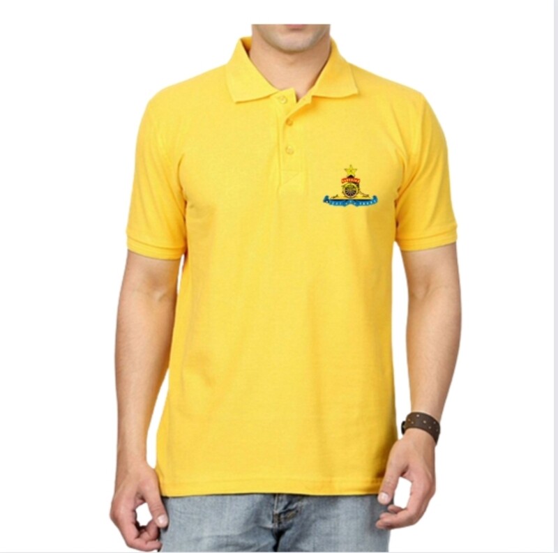 T SHIRT Artillery (golden orange) collar