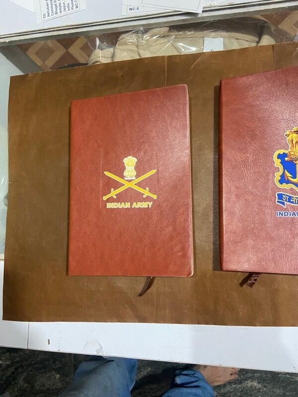 Brown pU leather soft bound diary