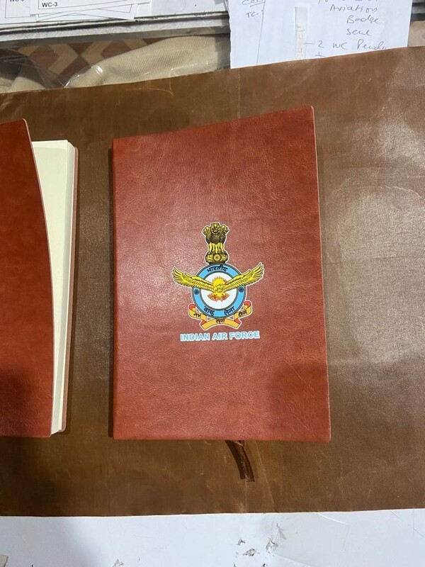 Brown pU leather soft bound diary