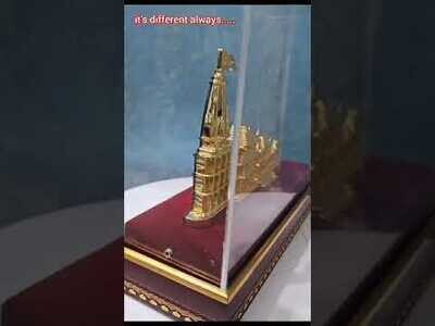 Ram mandir trophy with acrylic casing