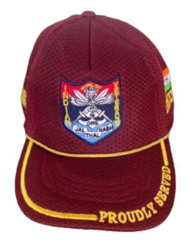 Tri services cap maroon beautifully designed