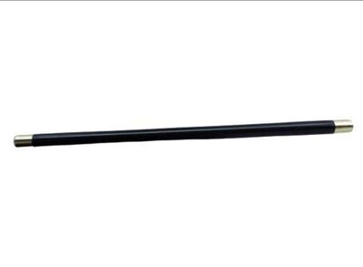 Black Wood Baton Plain With Brass Tips