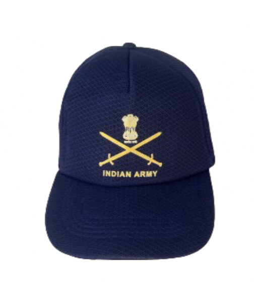 Army Blue Cap Net Fabric