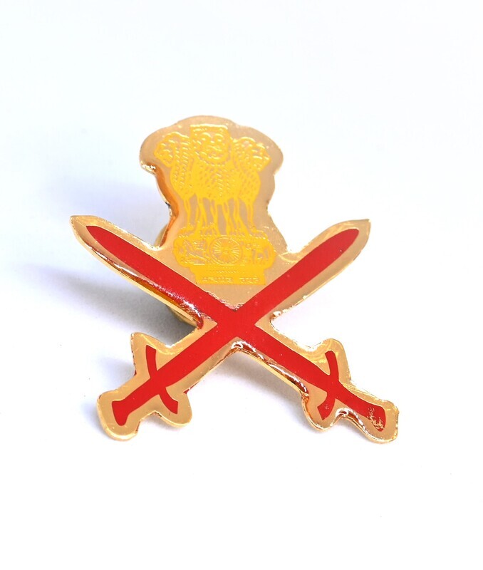 Army Golden Finished Lapel Pin