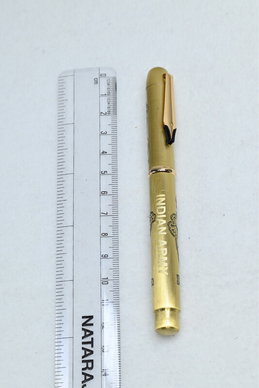 Brass navy pen With Ashoka  Stumbh