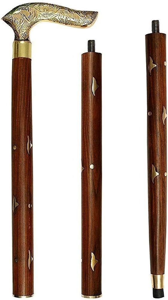 Handicraft Walking Stick Polo Stick - 36 inch (Brown)  Walking Stick