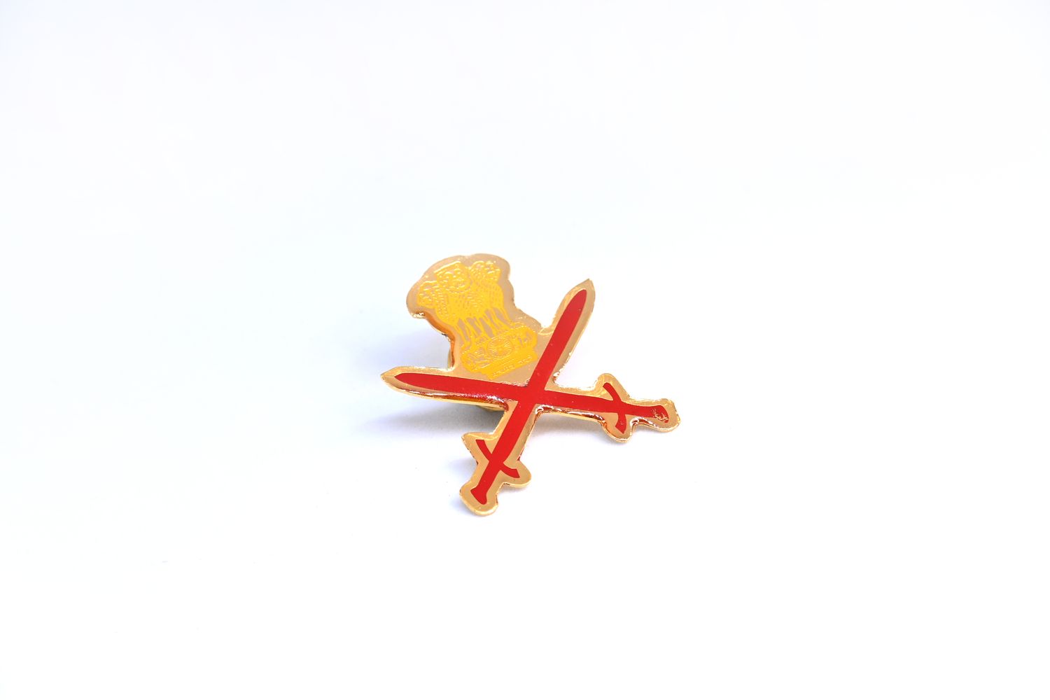 Indian Army Brass Lapel Pin (1.5”x 1.5”)