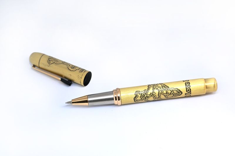 Brass Army/ NAVY/IAF Pen With Ashoka Stumbh