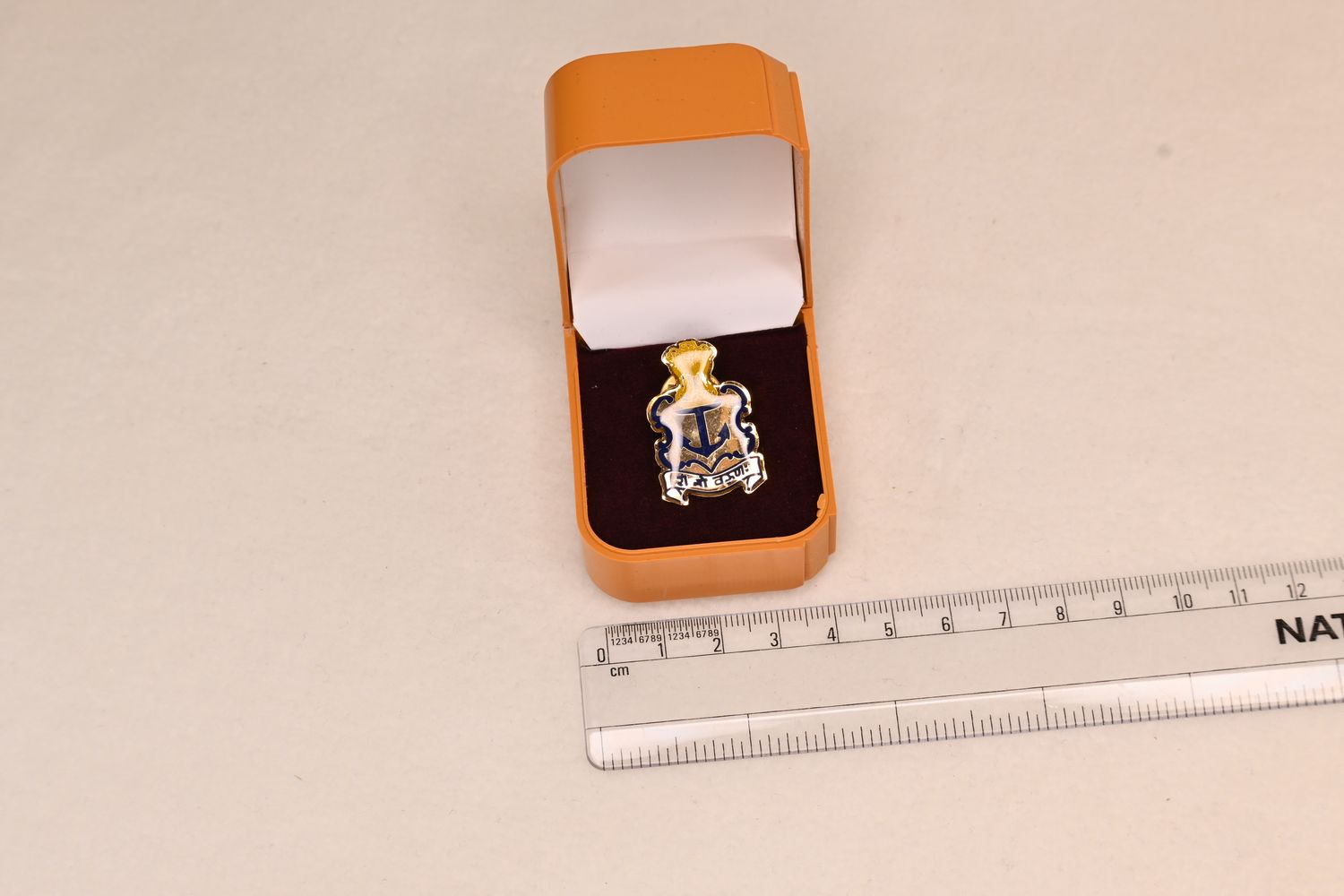 Indian Navy brass  Lapel Pin Premium Cut Shape