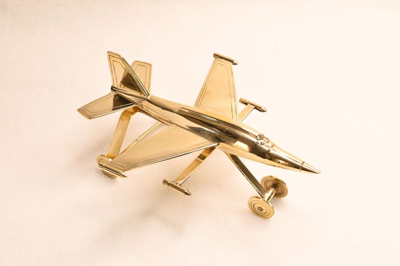Pure brass aeroplane miniature 9size