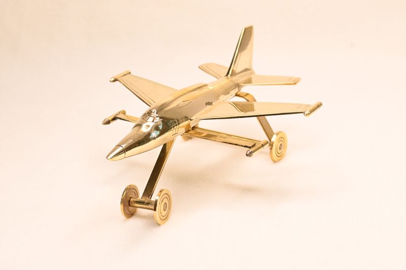 Pure brass aeroplane miniature 9size