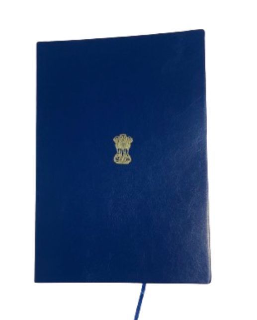 Dark blue diary Note book with defence logos