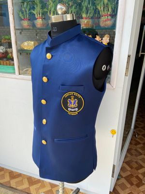 Navy half jacket waist coat bandi