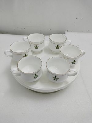 Coffee cups with defence logo