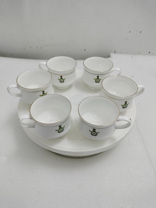 Designer tea cups with gold line