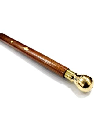 BRASS round shape - Baton/ Cane/ Walking Stick