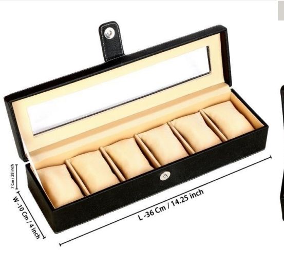 Watch boxes with 6 slots with Navy logo 