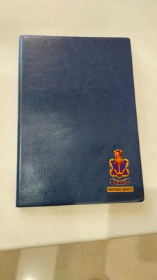 Navy blue diary/note book soft board