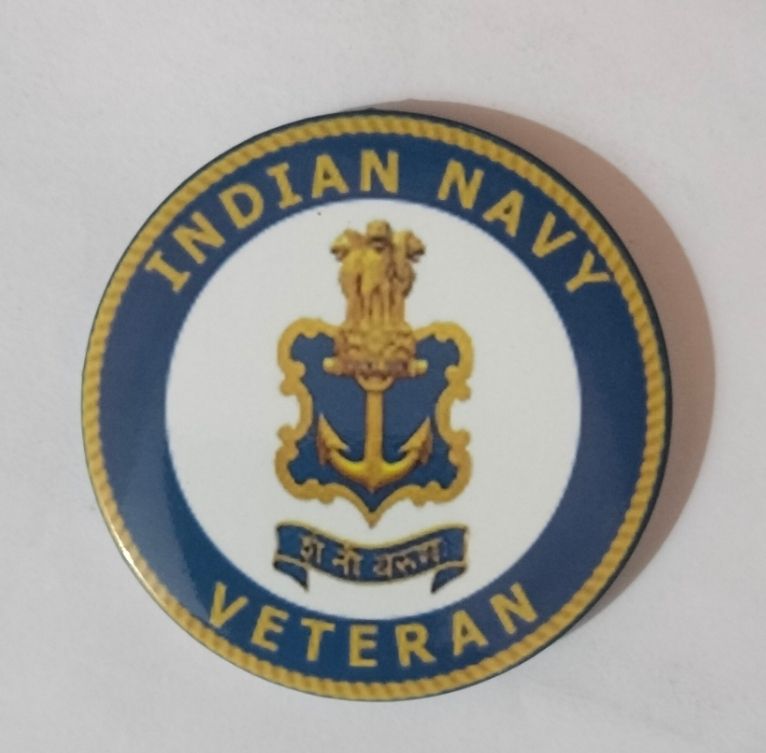 Badges metal with pin back side