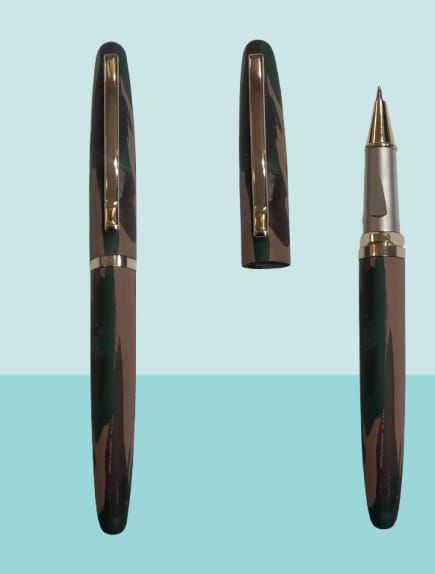 CAMOUFLAGE BRASS METAL PEN INDIAN ARMY PREMIUM