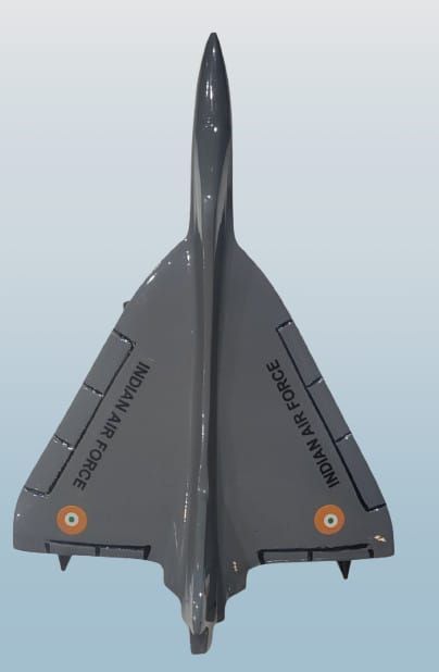 TEJAS , LCA ALUINIUM FIGHTER PLANE MODEL MINIATURE