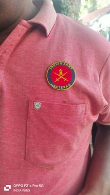 Army metal badge