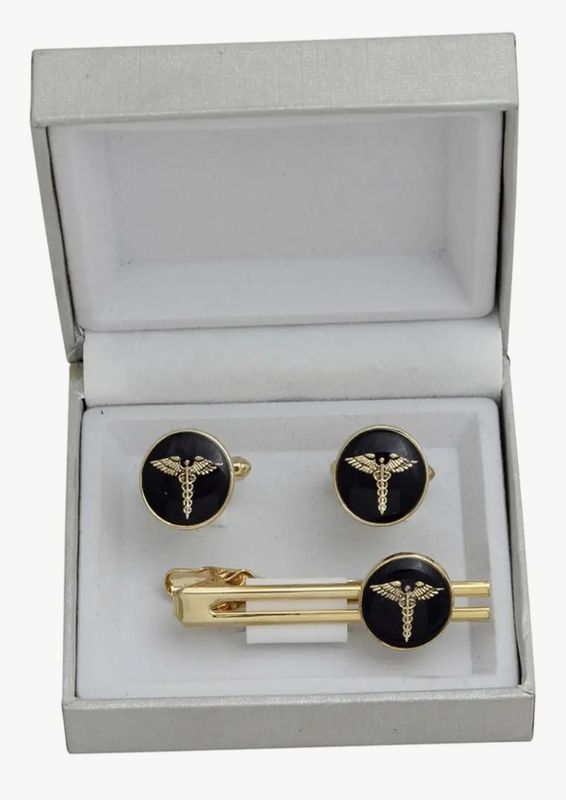 Doctor cuff links and tie pin premium quality