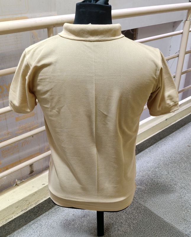 Navy T shirt pure cotton premium beige/peach colour 