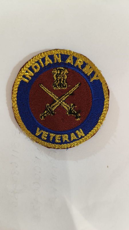 Embroidered patch with Velcro