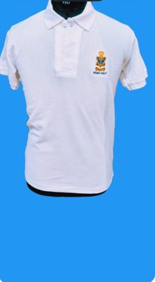 Premium white T shirt Navy pure cotton