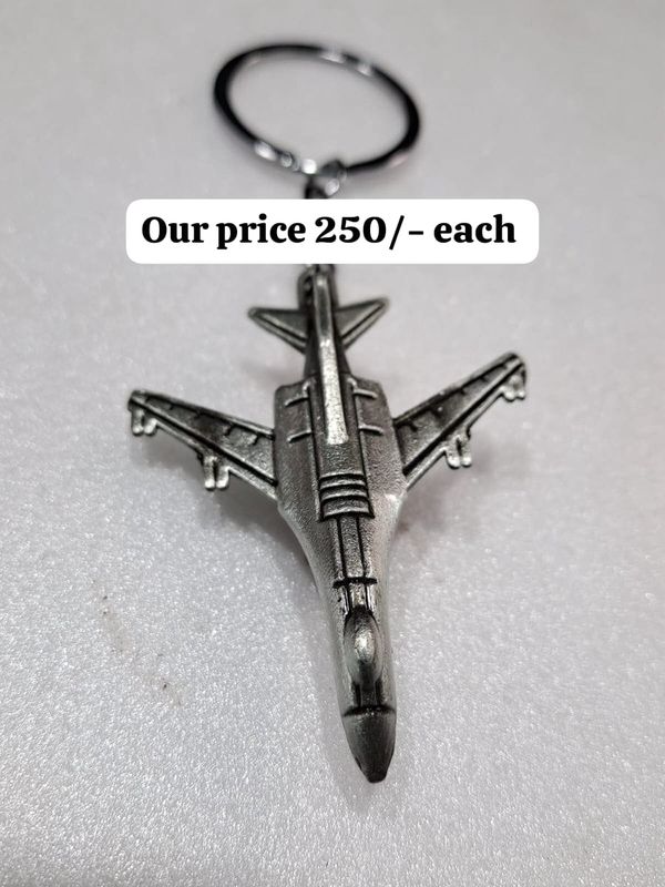 Air craft aeroplane 3D metal key chain