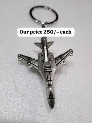 Air craft aeroplane 3D metal key chain