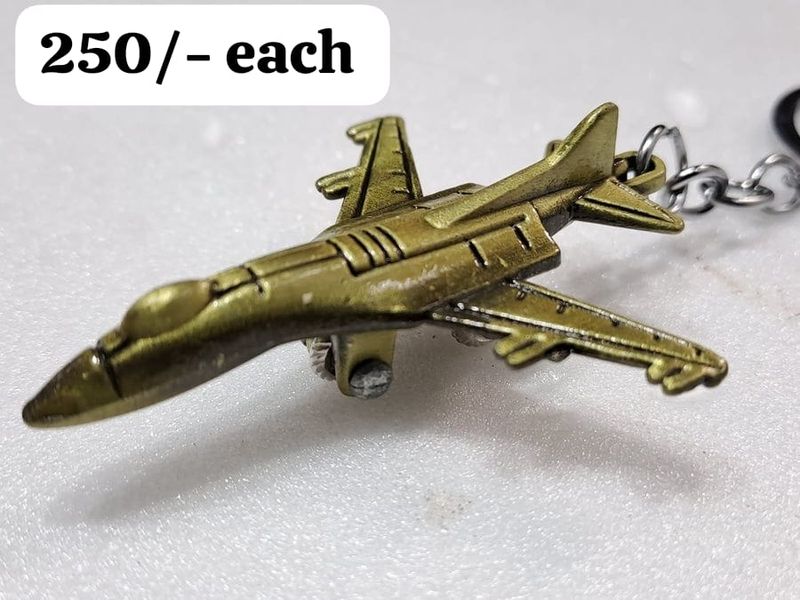 Air craft aeroplane 3D metal key chain