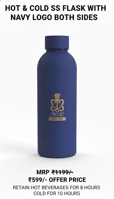 Indian Navy flask ss Hot&amp; Cold