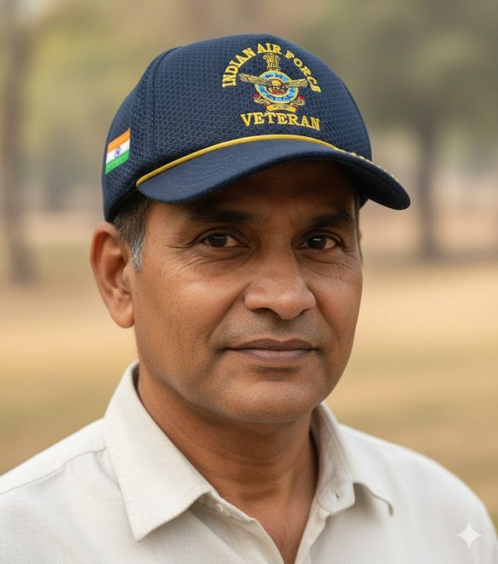 CAP IAF Veteran (Blue) Proudly Served #indian air force 