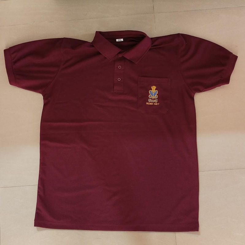 Navy Maroon t shirts with pockets