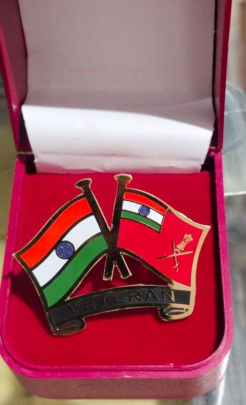 Indian Flag and army Flag Combo Pin