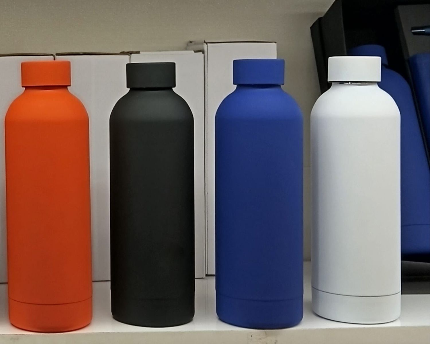 SS water bottles rubber coated