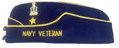 CMDE/RADM/VADM Side Cap With Navy Lapel Pin