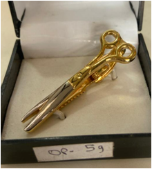 scissors tie pin